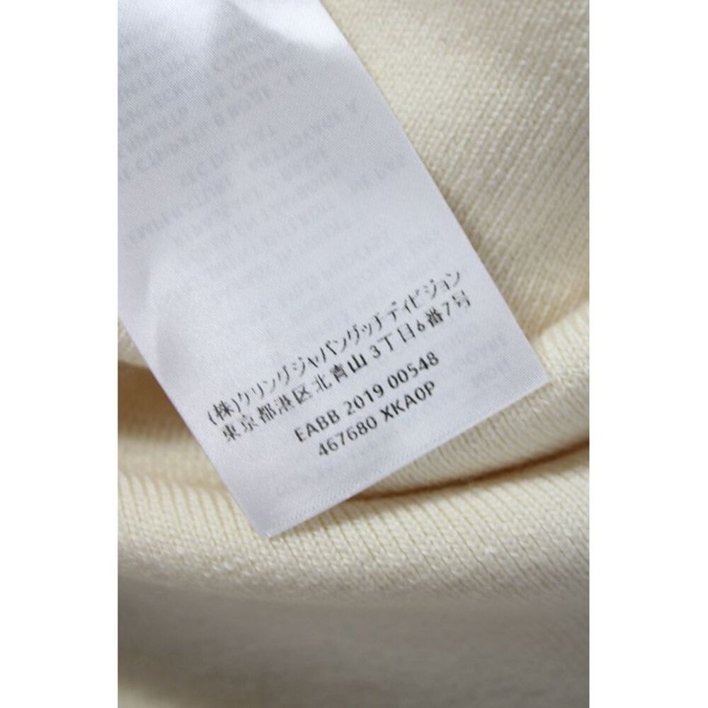 Gucci Women Turtleneck Pullover Sweater Ivory 100% Wool Long Sleeve Size S - Picture 9 of 11